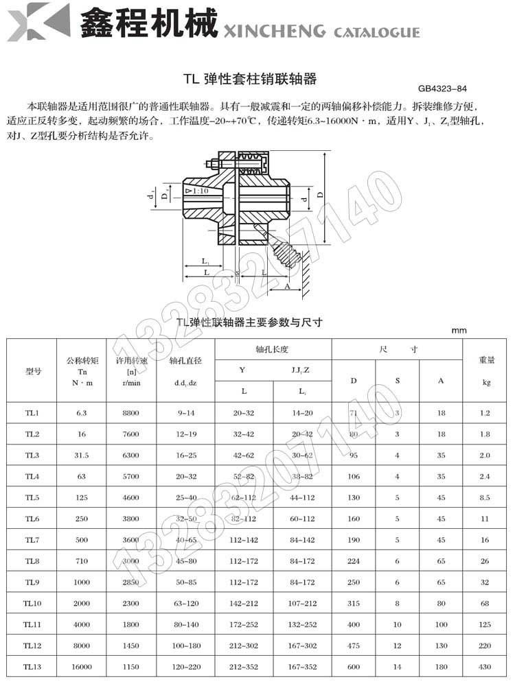 TL彈性套柱銷聯(lián)軸器